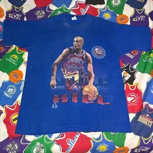 VTG 1990s NBA Grant Hill Detroit Pistons Mens Sz XL X-Shirt T-Shirt Basketball